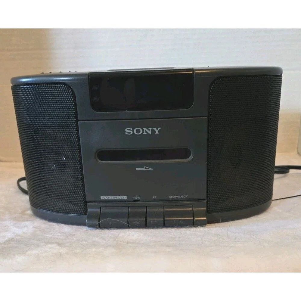 Sony ICF-CS650 Dream Machine Clock Radio AM/FM Cassette Player Vintage TESTED